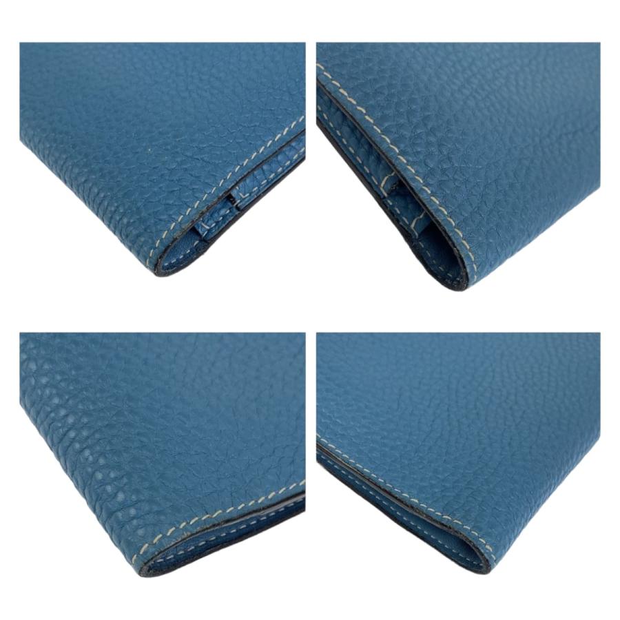 エルメス 長財布　ドゴン ブルージーン シルバー金具　ケース付き HERMES - HERMES(エルメス) 長財布 ドゴンGM ブルージーン シルバー