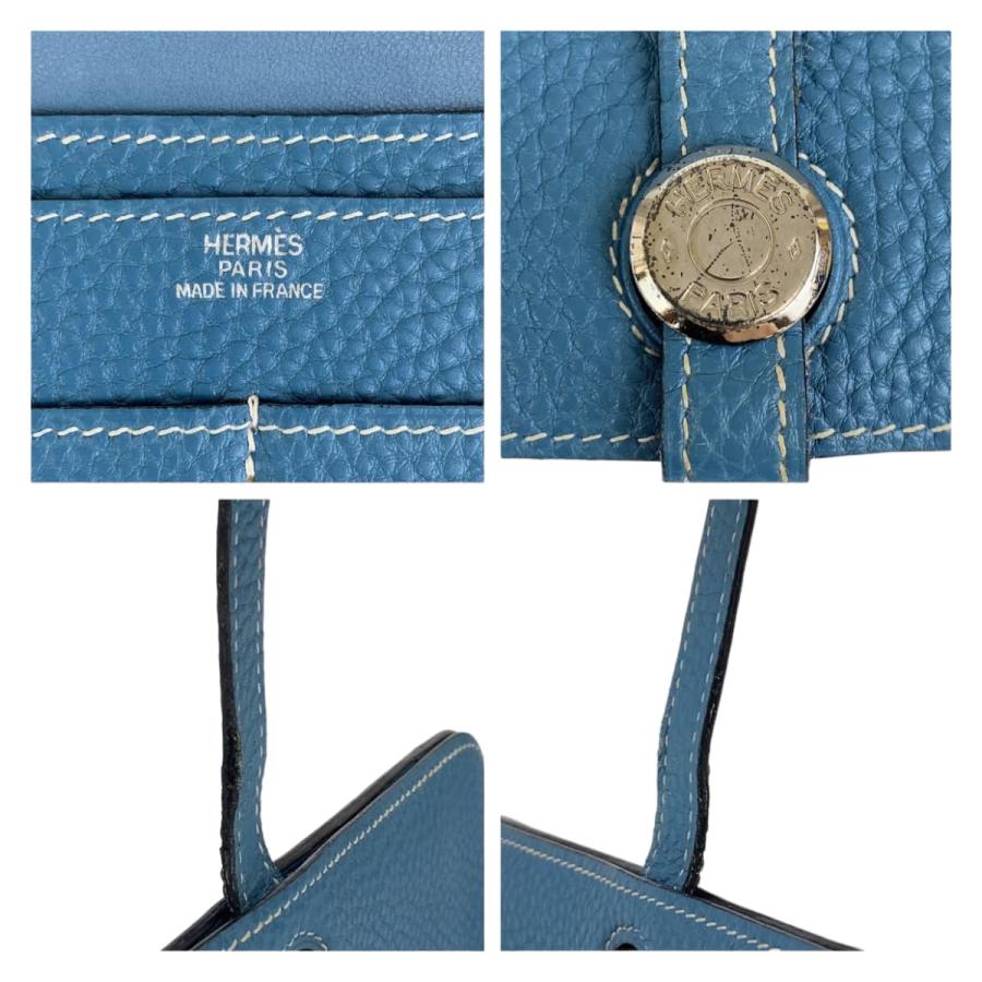 HERMES（エルメス） 美品 ドゴン GM ブルージーン シルバー金具 トゴ