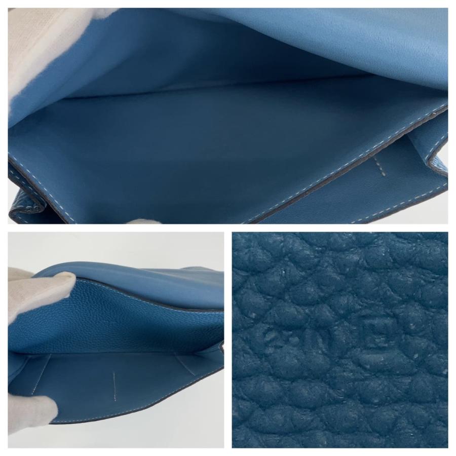 HERMES（エルメス） 美品 ドゴン GM ブルージーン シルバー金具 トゴ