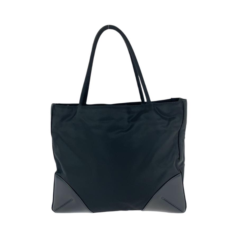 PRADA 美品 プラダ テスート 三角ロゴプレート ブラック 黒