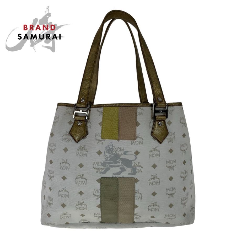 MCM（エムシーエム） ヴィセトス ホワイト クリーム シルバー金具 