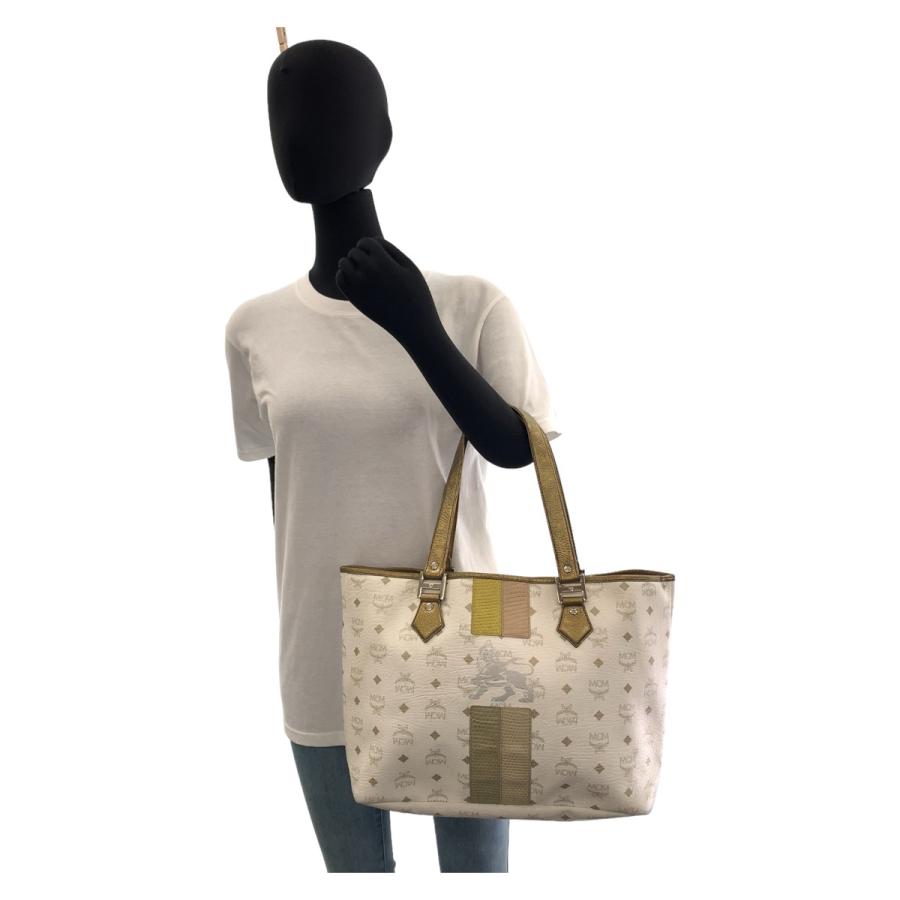 MCM（エムシーエム） ヴィセトス ホワイト クリーム シルバー金具 