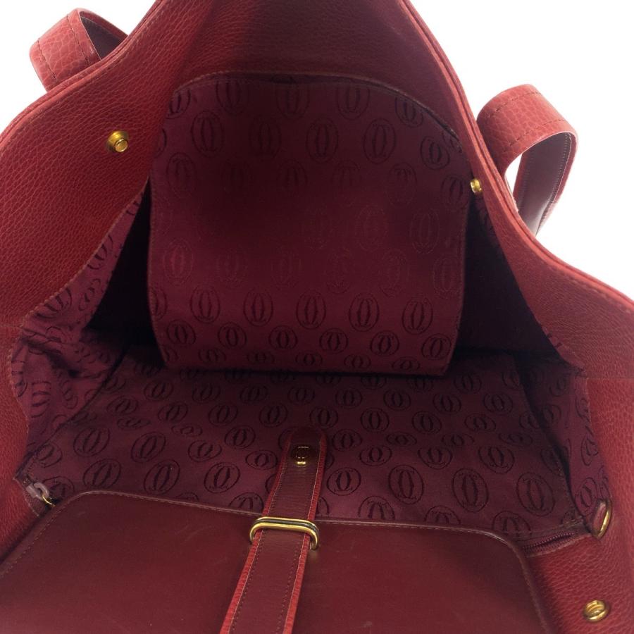 カルティエ ハンドバッグ マストライン ゴールド金具 レザー Cartier（カルティエ） ヴィンテージ マストライン トリニティー