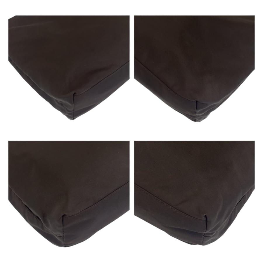 PRADA プラダ テスート ナイロン ハンドバッグ ブラウン 三角ロゴプレート PRADA 美品 プラダ テスート 三角ロゴプレート ブラウン シルバー金具