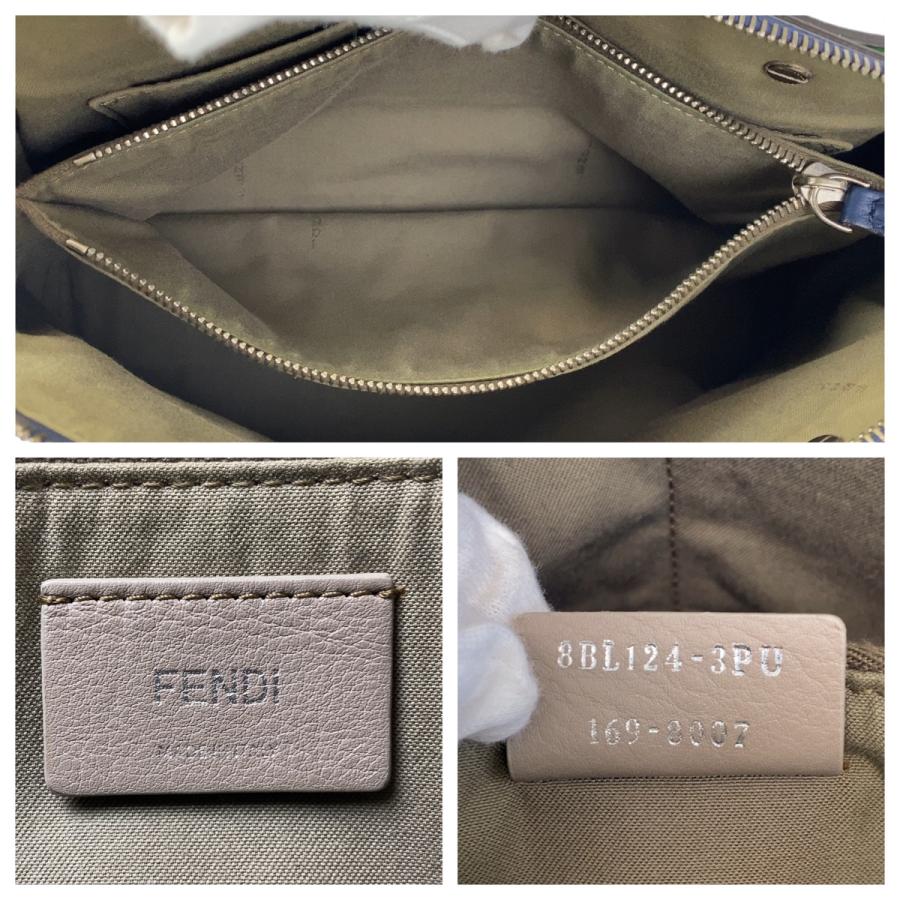 FENDI（フェンディ） バイザウェイ ベージュ グレージュ グリーン 斜め 