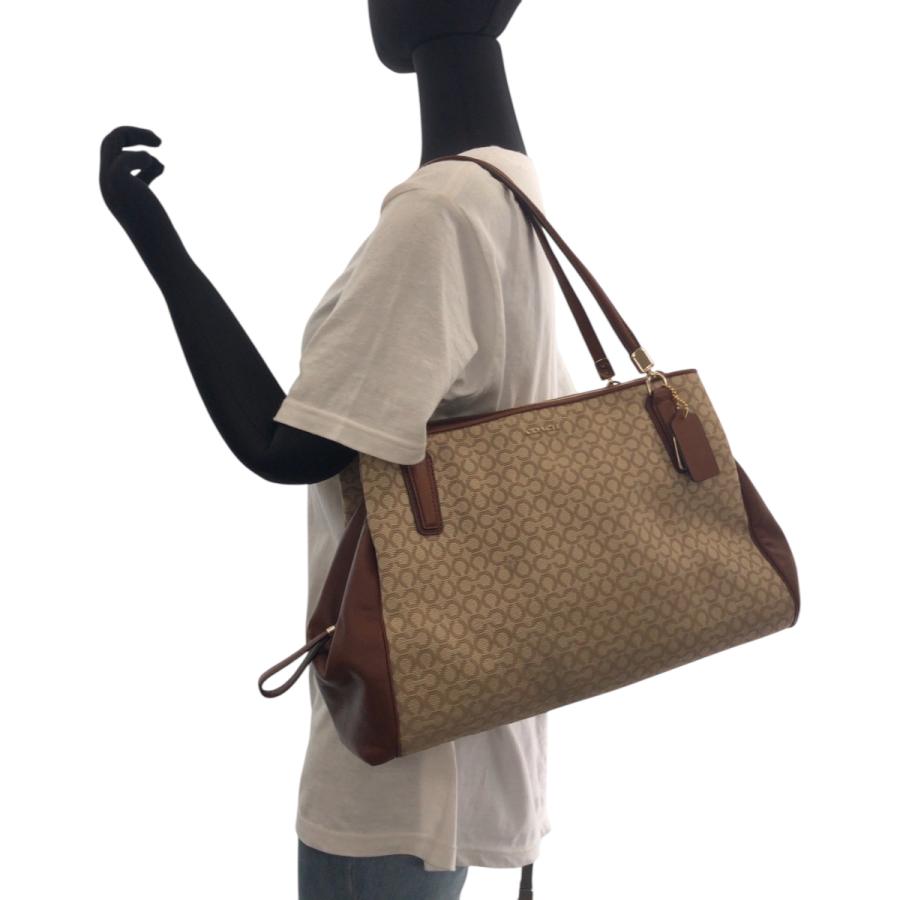 COACH ショルダーバッグ ベージュ ゴールド ハンドバッグ コーチ 