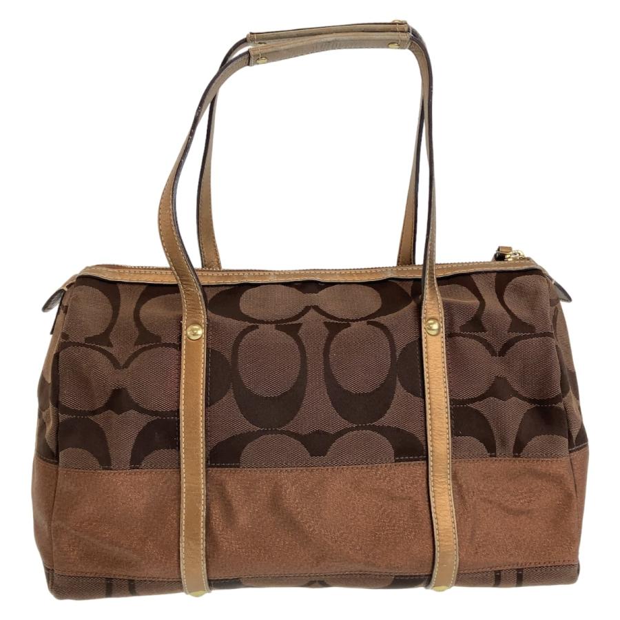COACH（コーチ） シグネチャー ブラウン ゴールド金具 キャンバス