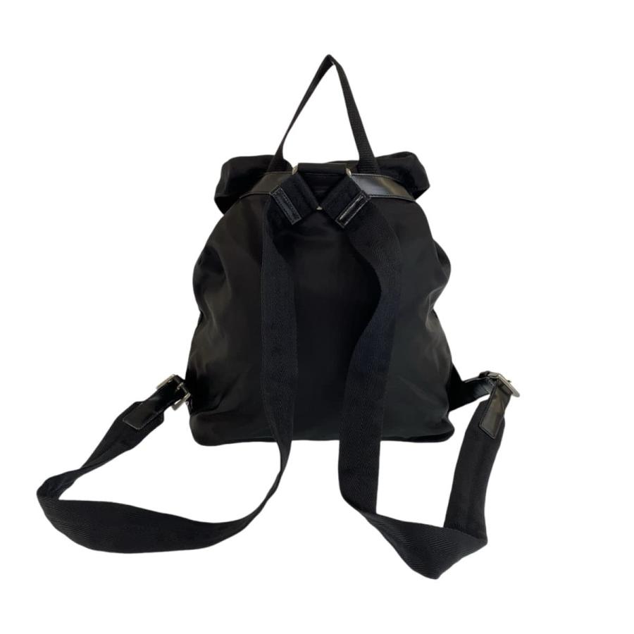 PRADA（プラダ） テスート 三角ロゴプレート ブラック 黒 シルバー金具