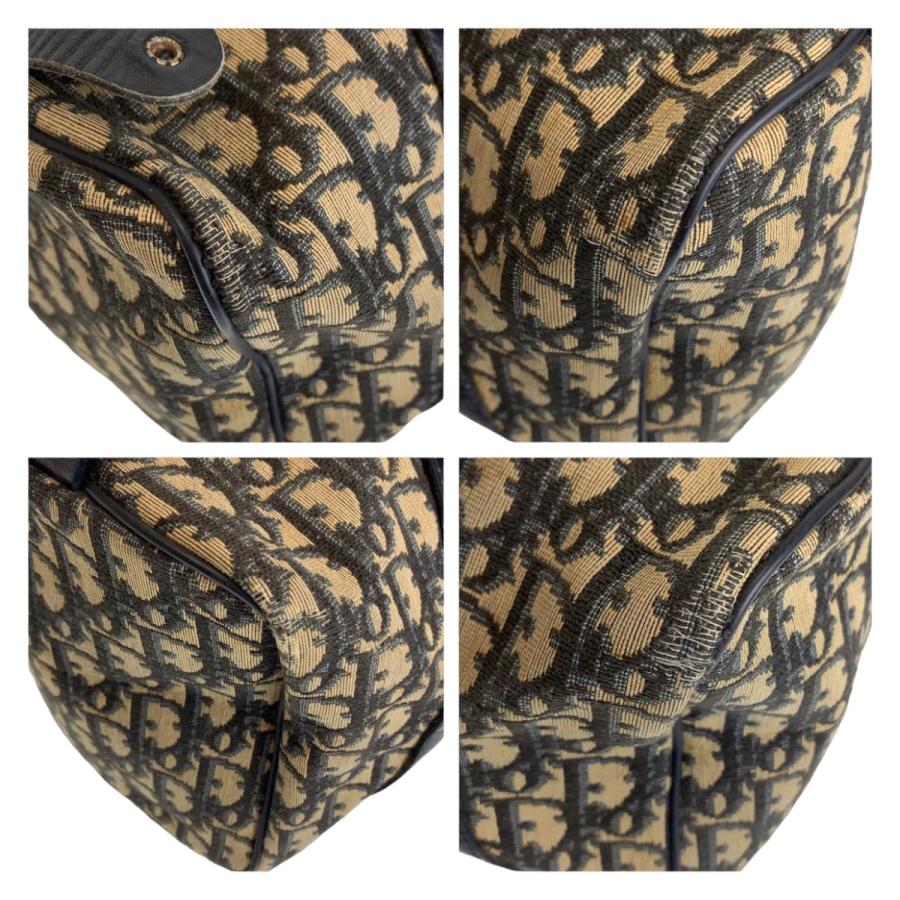 Dior ディオール ヴィンテージ トロッター ネイビー ベージュ