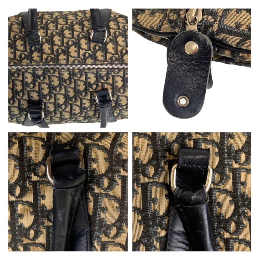 Dior ディオール ヴィンテージ トロッター ネイビー ベージュ