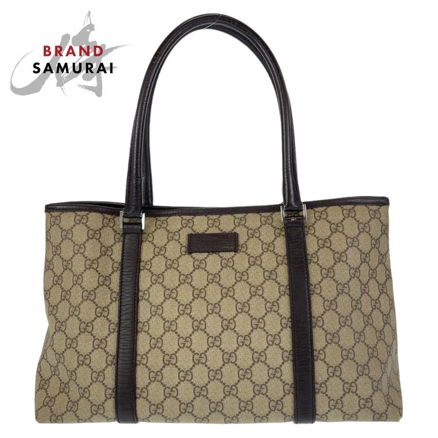 GUCCI（グッチ） GGスプリーム GG柄 ベージュ ブラウン シルバー金具 