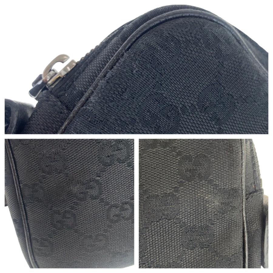 GUCCI グッチ GG柄 ブラック 黒 シルバー金具 GGキャンバス GUCCI グッチ GG柄 ブラック 黒 シルバー金具 GGキャンバス