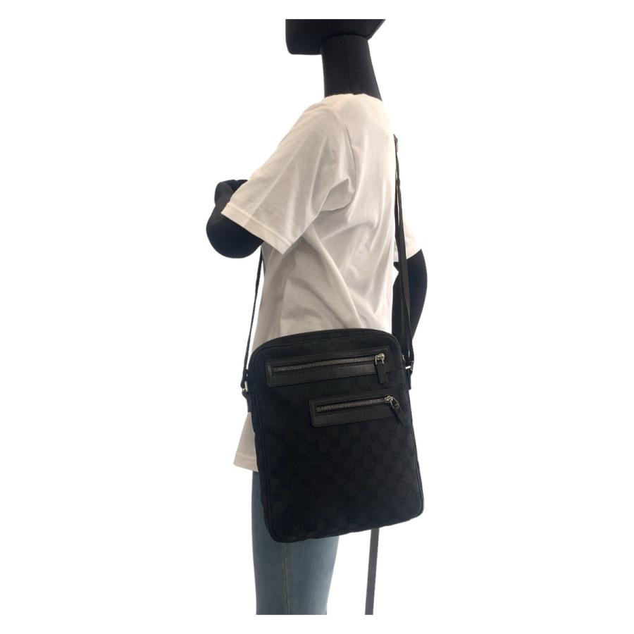 GUCCI グッチ GG柄 ブラック 黒 シルバー金具 GGキャンバス GUCCI グッチ GG柄 ブラック 黒 シルバー金具 GGキャンバス
