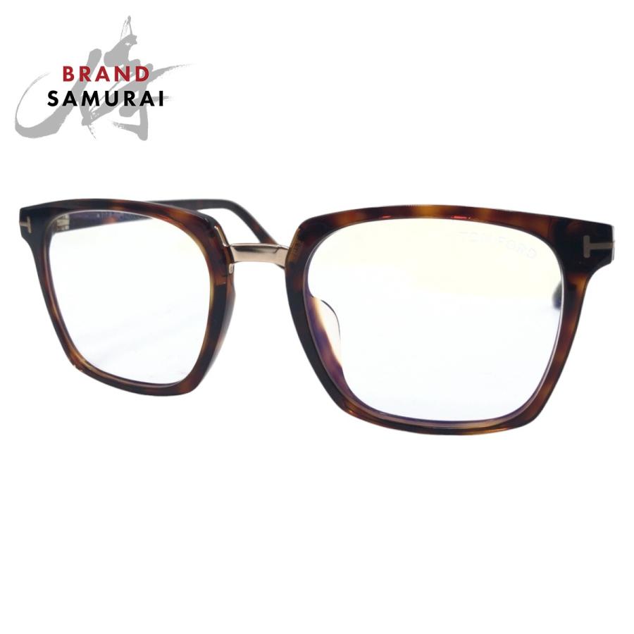 TOM FORD（トムフォード） 美品 ブラウン プラスチック TF5523 F B 054