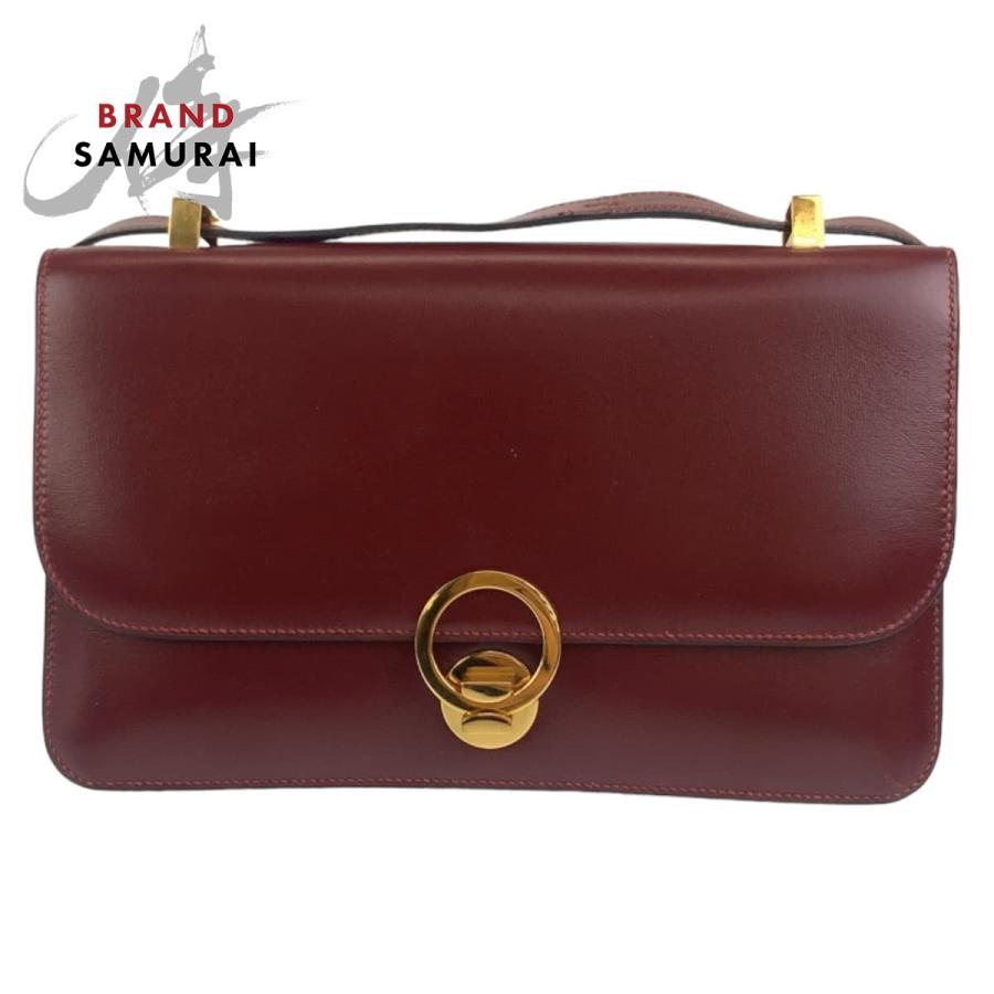 HERMES（エルメス） ヴィンテージ リングドゥ レッド ゴールド金具 