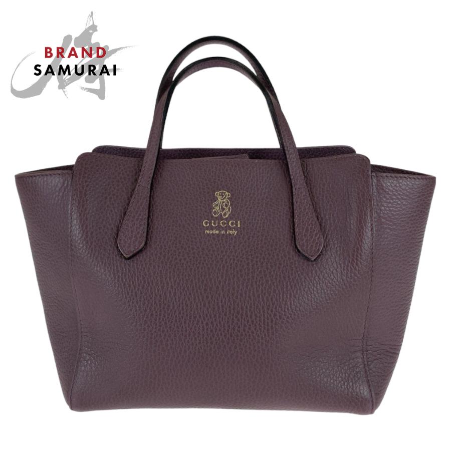 GUCCI（グッチ） チルドレンズ スウィング テディーベア レザー 355640 