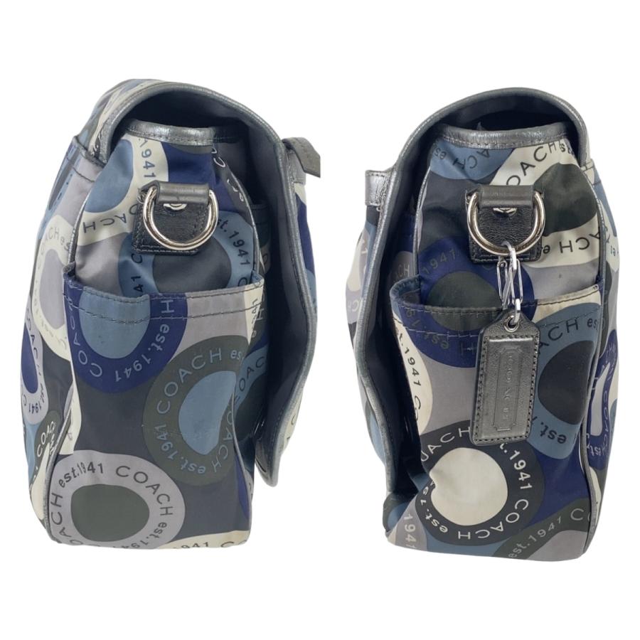 COACH（コーチ） 美品 スナップヘッド ブルー マルチカラー シルバー