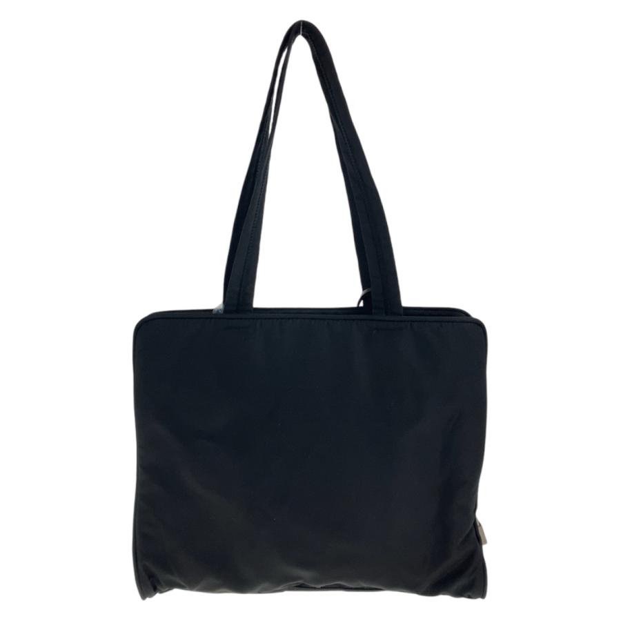 PRADA（プラダ） テスート 三角ロゴプレート ブラック 黒 シルバー金具