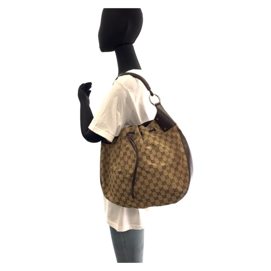 GUCCI（グッチ） 美品 ベージュ シルバー金具 GGキャンバス 109210
