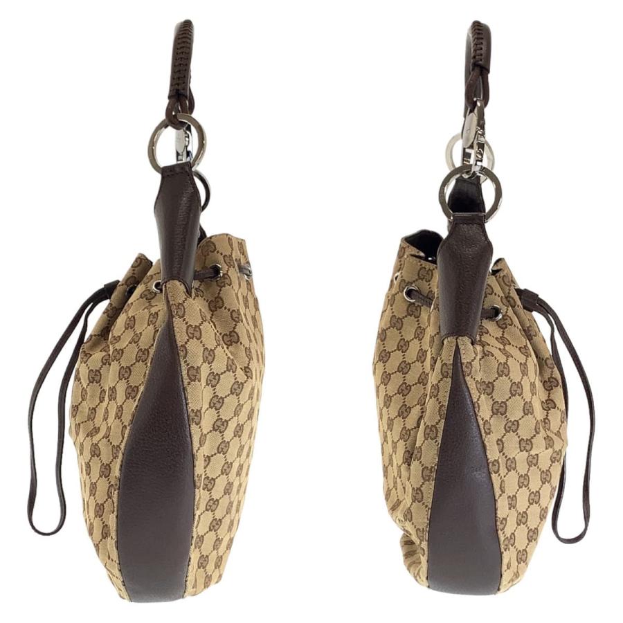 GUCCI（グッチ） 美品 ベージュ シルバー金具 GGキャンバス 109210