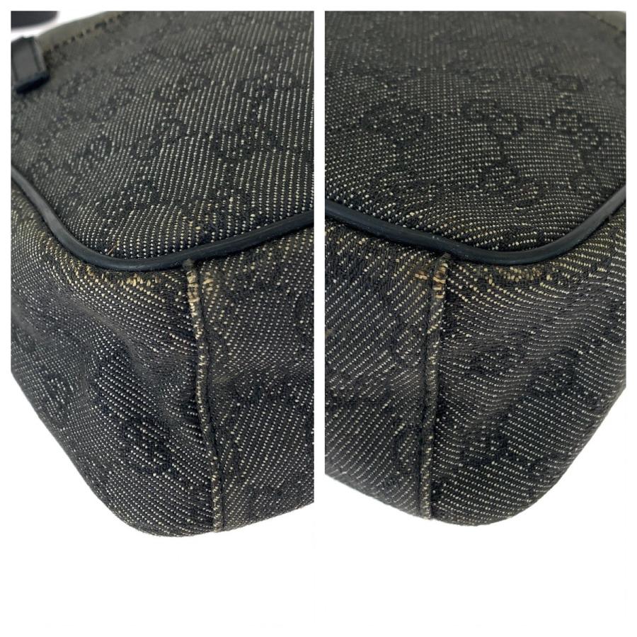 グッチ GG柄 ショルダーバッグ キャンバス シルバー金具 ブラック バッグ】GUCCI グッチ GGキャンバス ショルダーバッグ ブラック