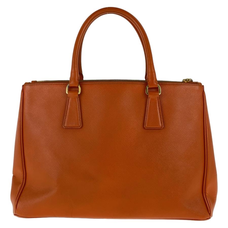 PRADA（プラダ） 美品 ガレリア サフィアーノ オレンジ ゴールド金具