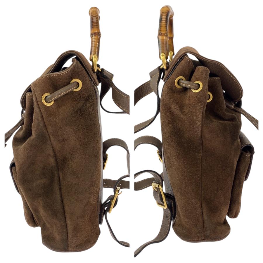 GUCCI（グッチ） バンブー ブラウン ゴールド金具 スウェード 003 1705 