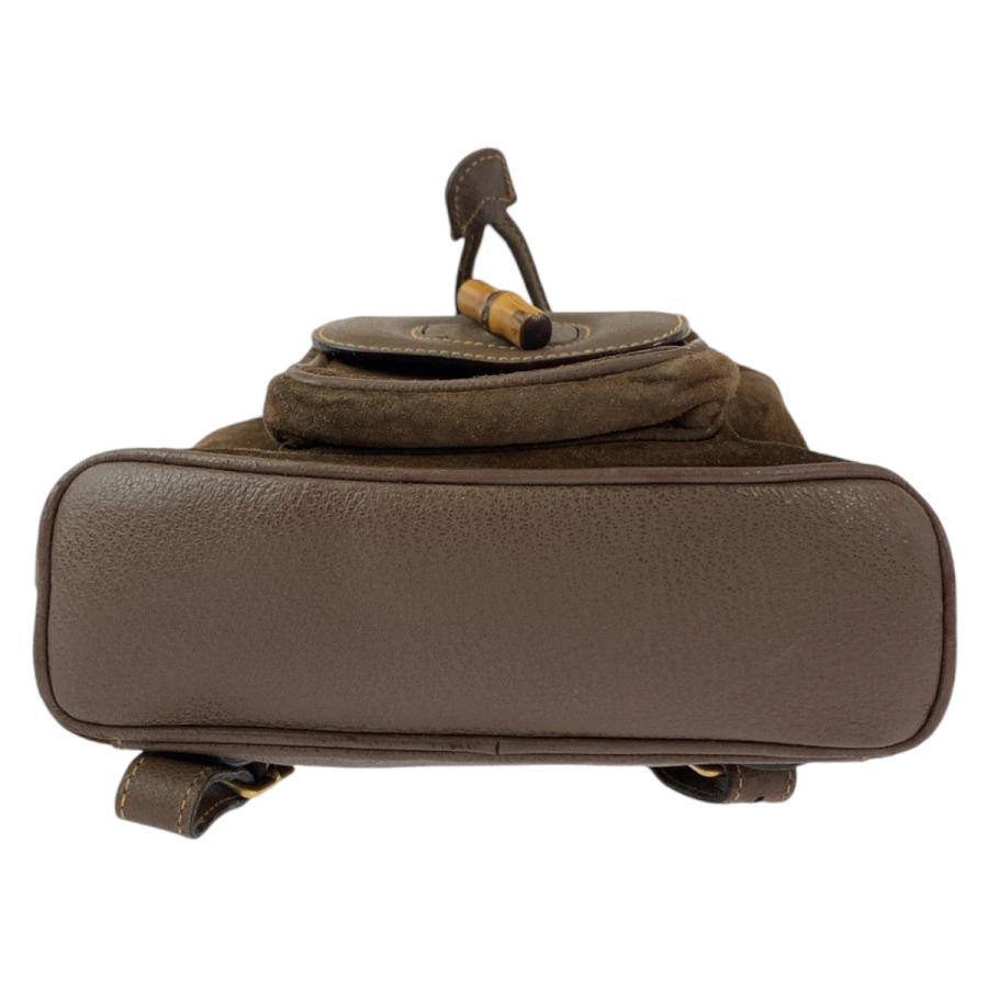 GUCCI（グッチ） バンブー ブラウン ゴールド金具 スウェード 003 1705