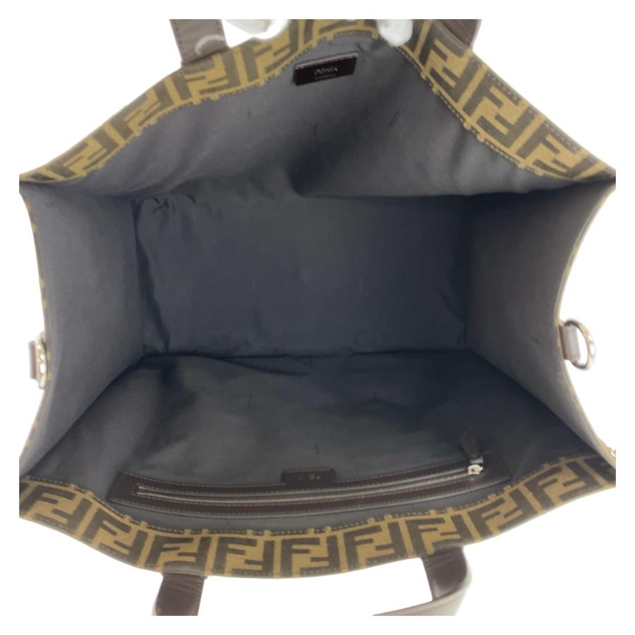 FENDI（フェンディ） 超美品 ズッカ ブラウン シルバー金具 キャンバス