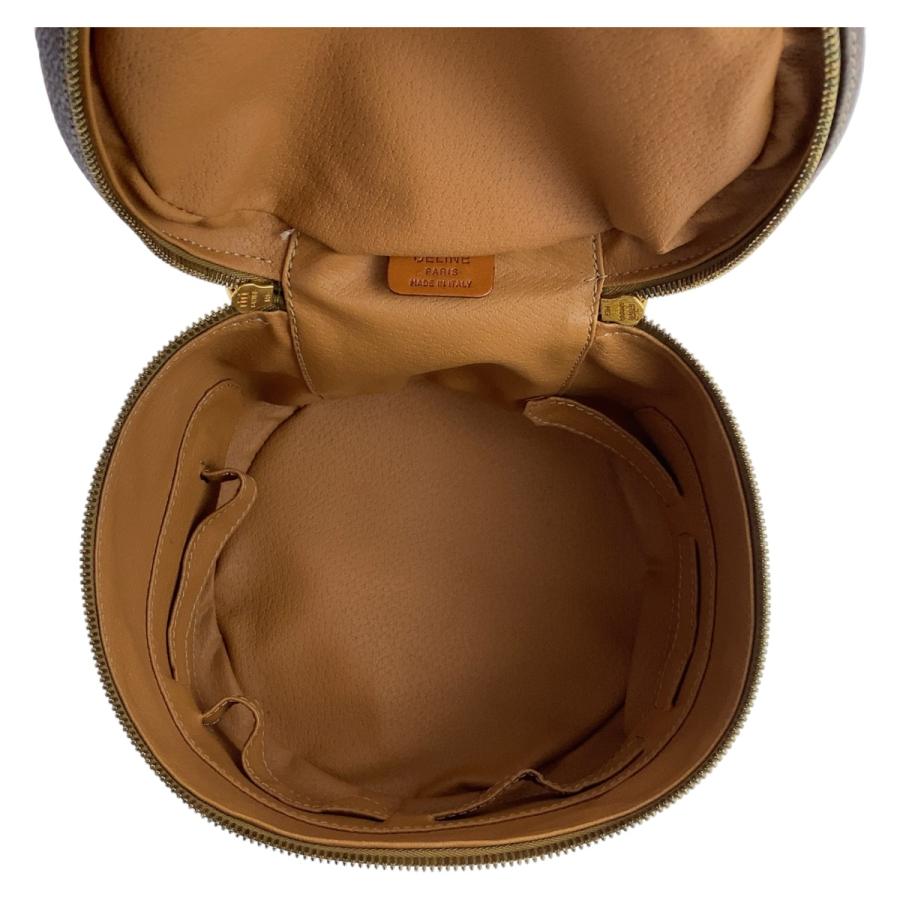希少 美品 CELINE セリーヌ マカダム ブラウン ゴールド金具 PVC