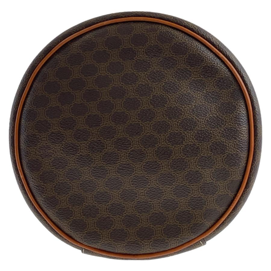希少 美品 CELINE セリーヌ マカダム ブラウン ゴールド金具 PVC