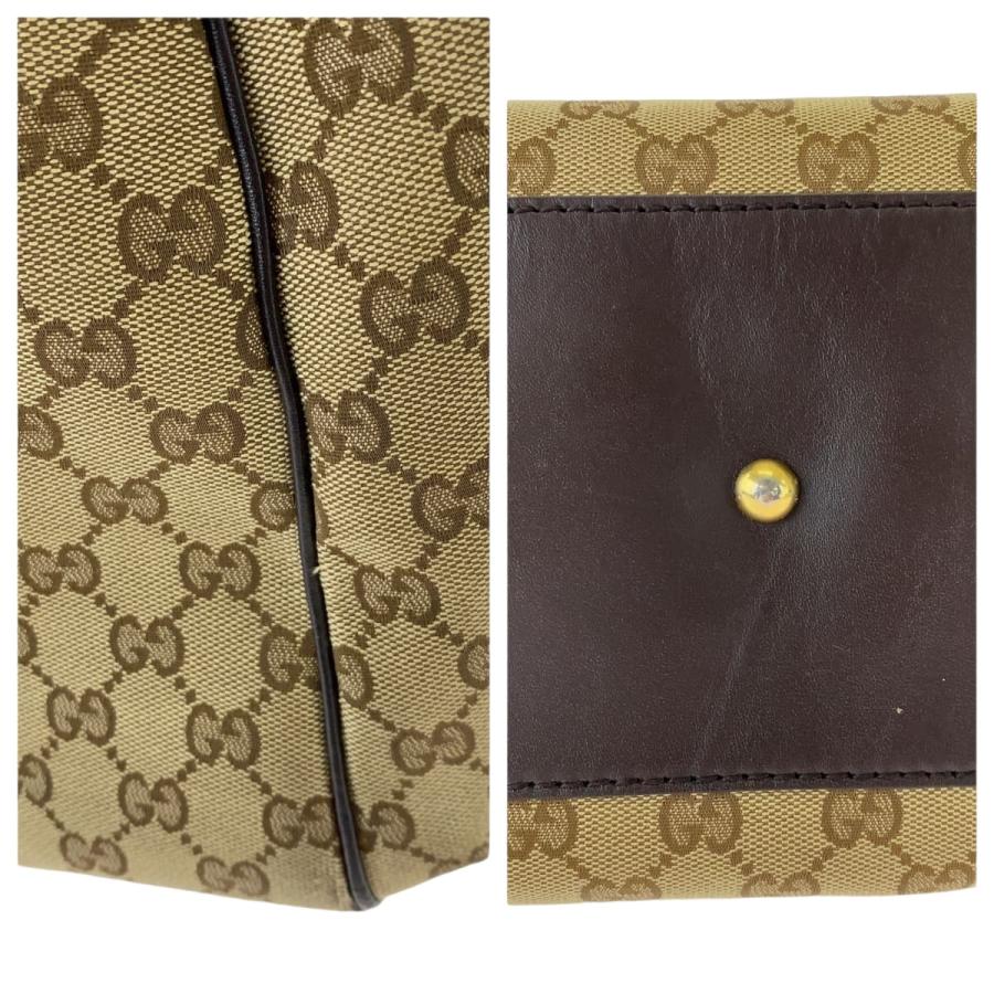 GUCCI（グッチ） 美品 インターロッキング ブラウン ゴールド金具 GG