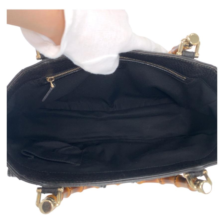 ✨極美品✨グッチ ハンドバッグ バンブー ゴールド金具 レザー