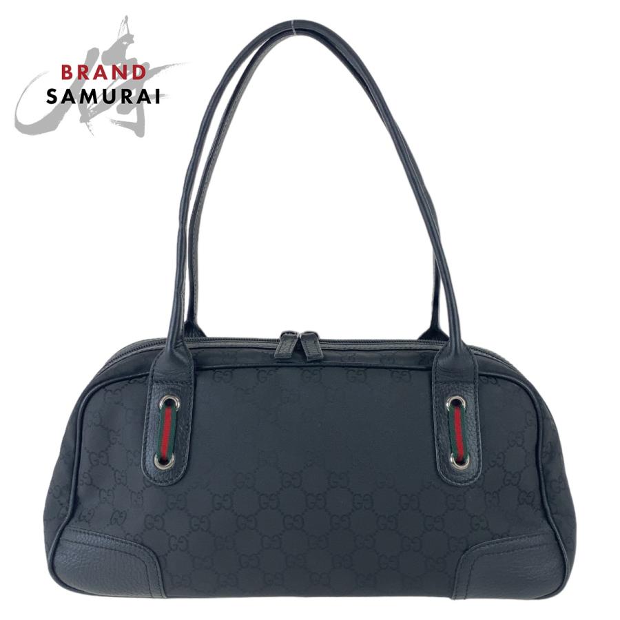 GUCCI（グッチ） 美品 シェリーライン ブラック シルバー金具 GG