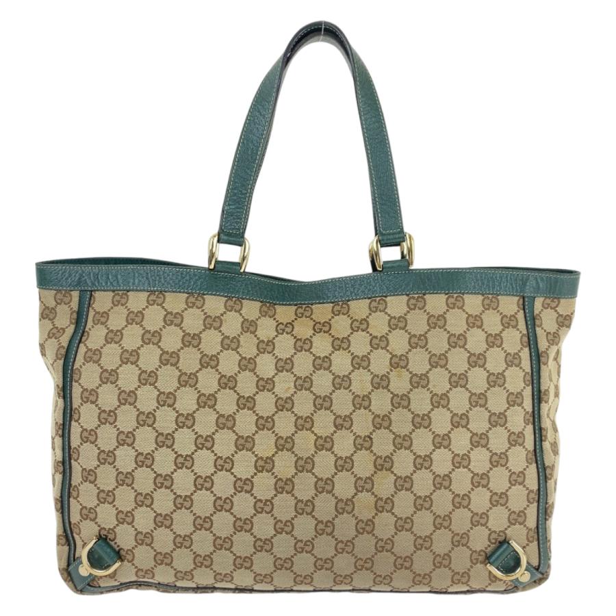 GUCCI（グッチ） アビー ベージュ グリーン ゴールド金具 GGキャンバス 
