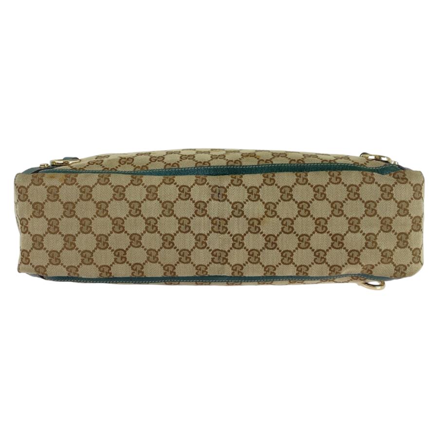 GUCCI（グッチ） アビー ベージュ グリーン ゴールド金具 GGキャンバス
