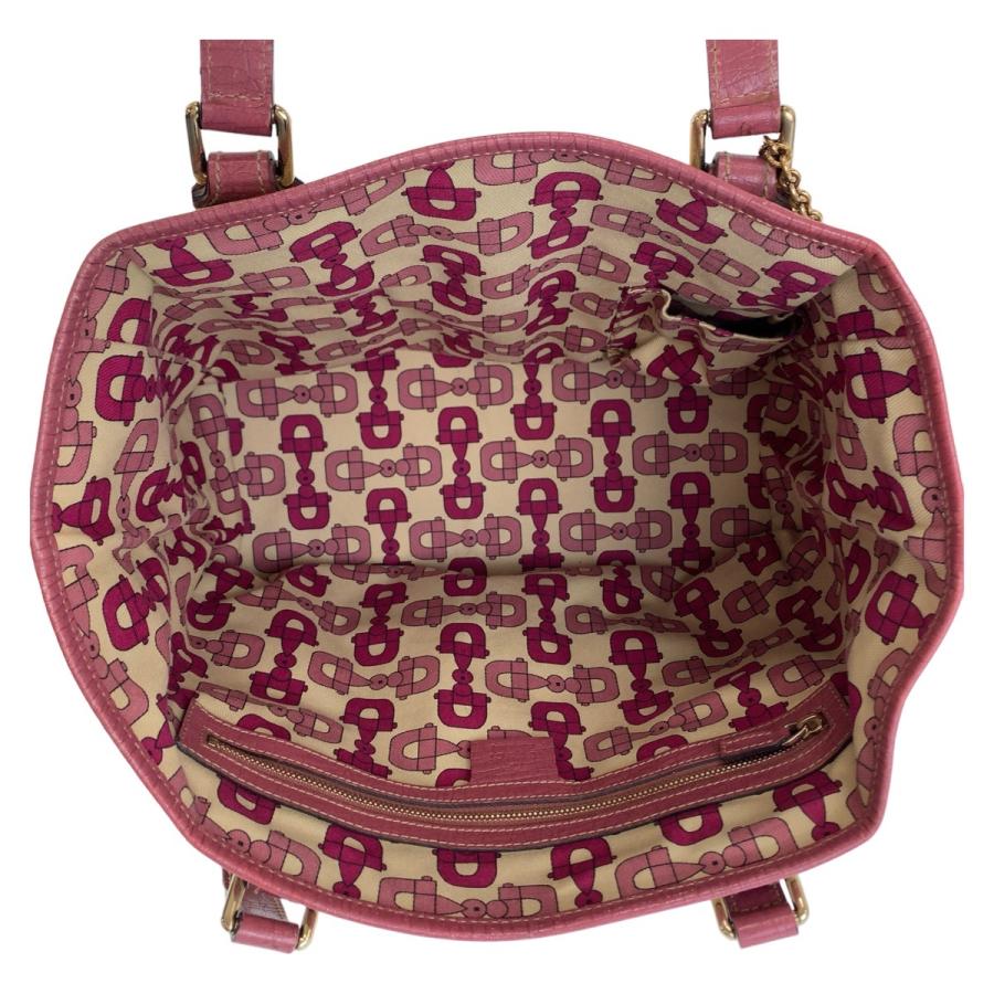 美品 GUCCI グッチ GG柄 ベージュ ピンク ゴールド金具 GGキャンバス 