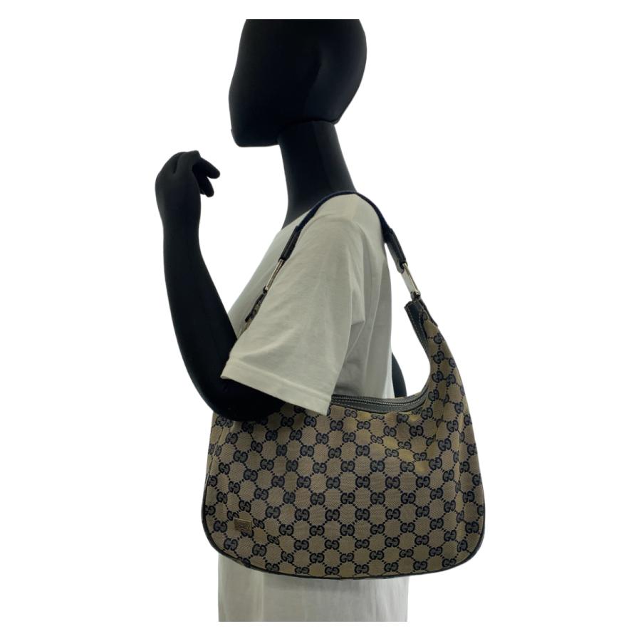 GUCCI（グッチ） 美品 シェリーライン ネイビー グレー シルバー金具