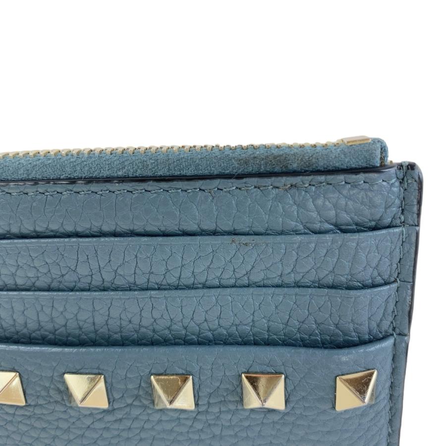 VALENTINO（ヴァレンティノ） 美品 ロックスタッズ ネイビー ゴールド 