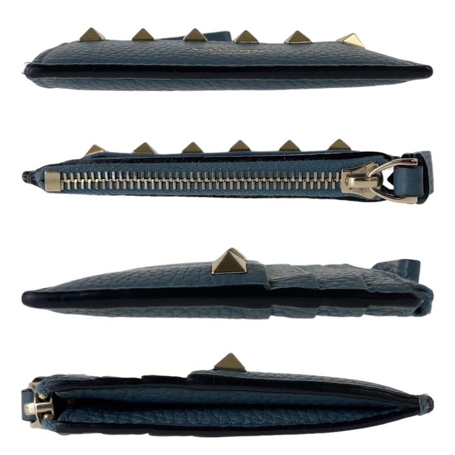 VALENTINO（ヴァレンティノ） 美品 ロックスタッズ ネイビー ゴールド 