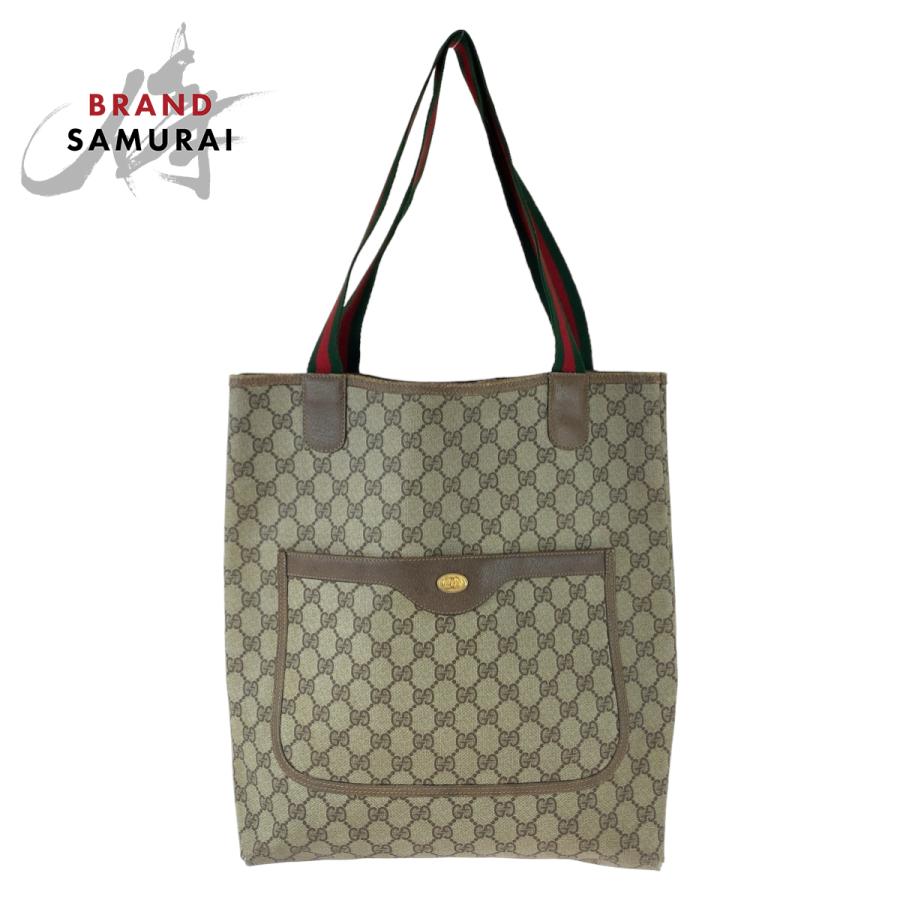 GUCCI（グッチ） オールドグッチ シェリーライン ベージュ ブラウン 