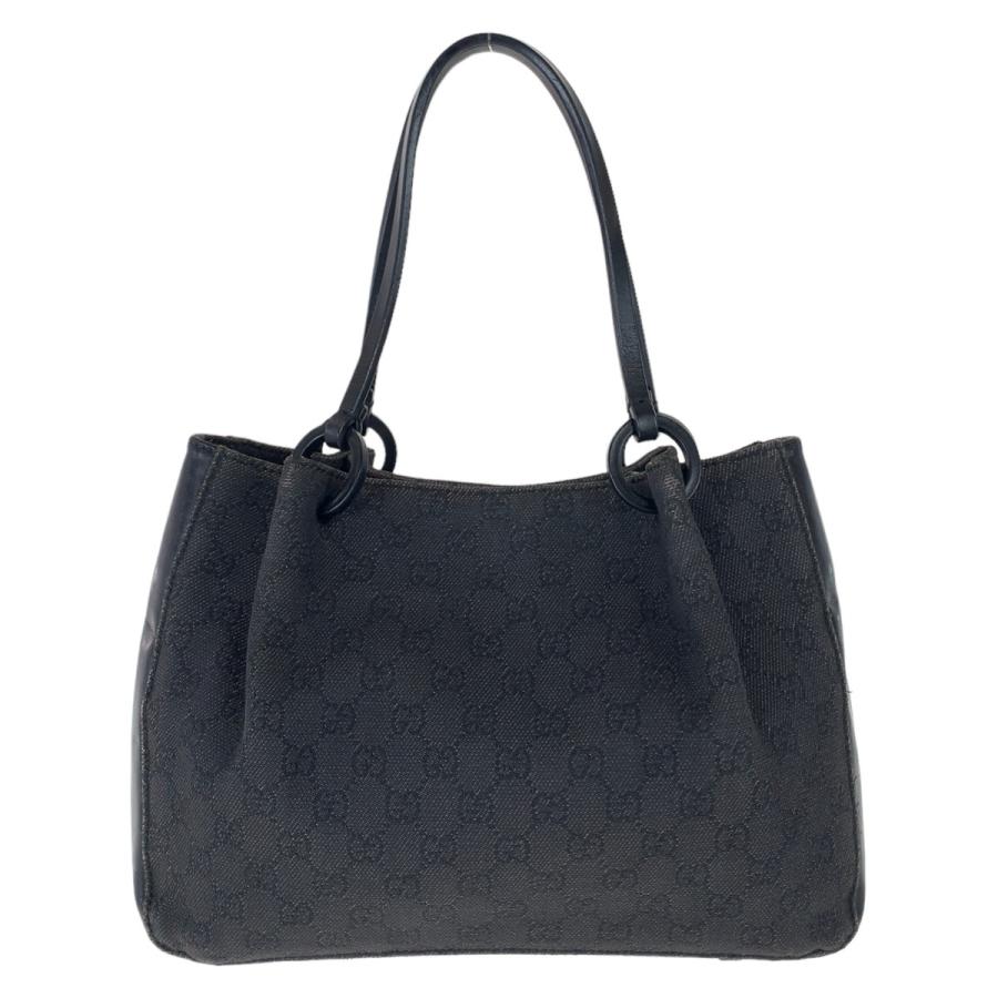 GUCCI（グッチ） GG柄 ブラック 黒 シルバー金具 GGキャンバス/レザー