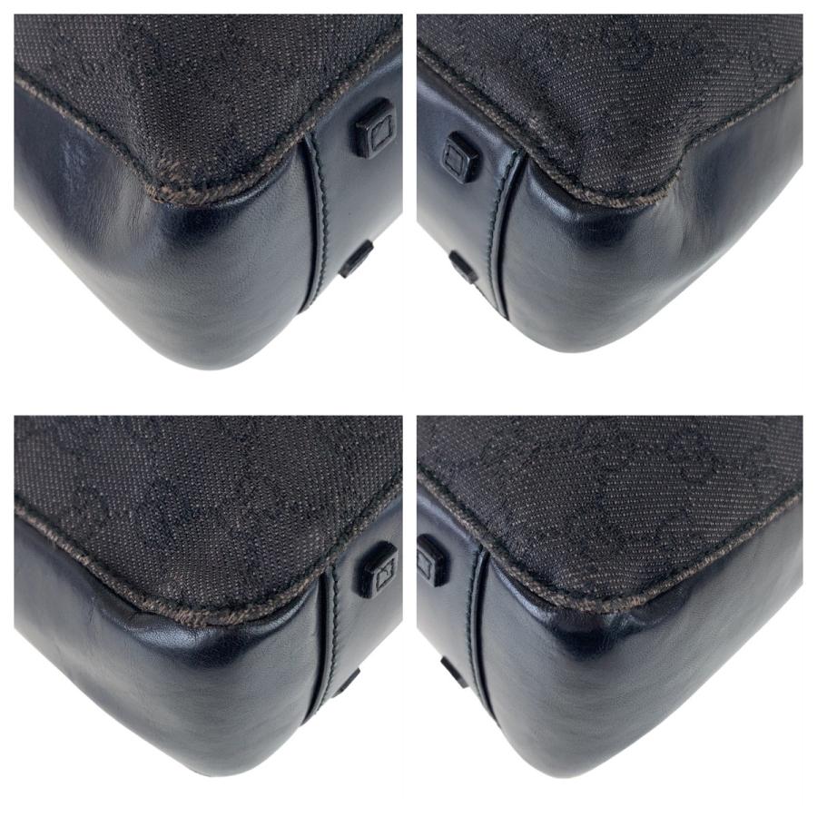 GUCCI（グッチ） GG柄 ブラック 黒 シルバー金具 GGキャンバス/レザー