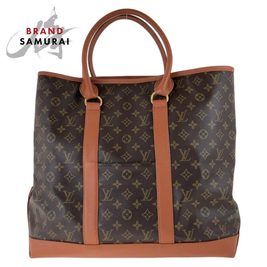 美品 LOUIS VUITTON ルイヴィトン モノグラム サックウィークエンドGM ブラウン M42420 トートバッグ ショルダーバッグ レディース 408136 | LOUIS VUITTON