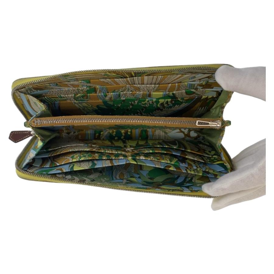 エルメス アザップロング シルクイン ヴォーエプソン HERMES エルメス アザップロング シルクイン ライム ヴォーエプソン