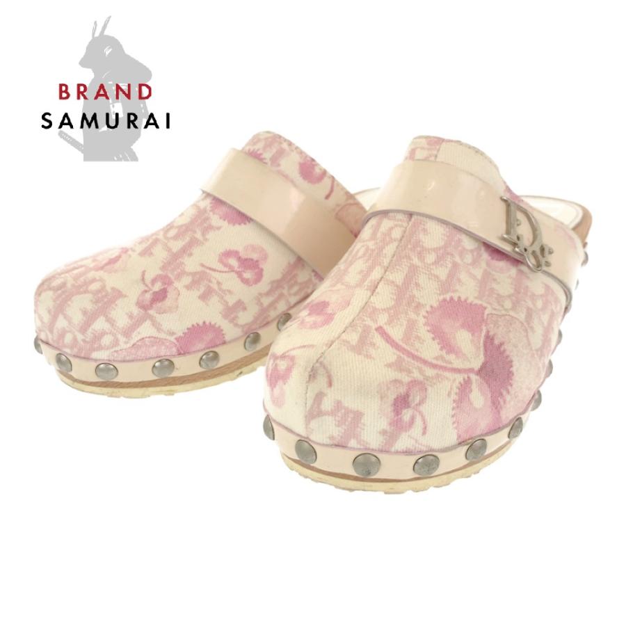 Dior ディオールトロッタースリッパサンダル靴ピンク