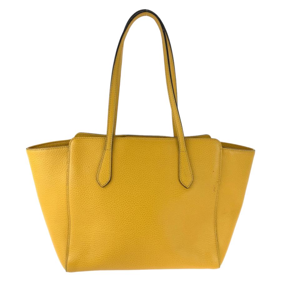 GUCCI（グッチ） スウィング イエロー ゴールド金具 レザー トート