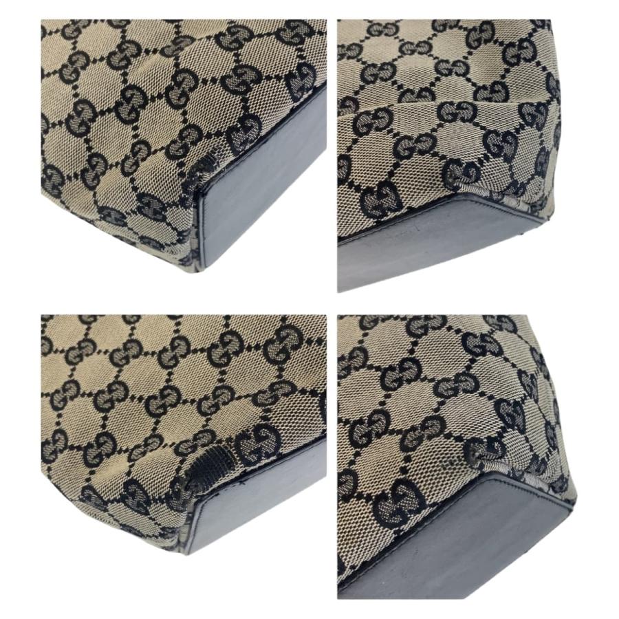 GUCCI（グッチ） ブラック ゴールド金具 GGキャンバス/レザー 002 1099