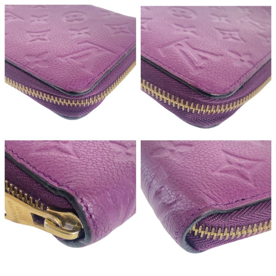 【美品】ルイヴィトン　アンプラント　ジッピーウォレット　オロール　パープル ルイヴィトン アンプラント ジッピーウォレット オロール M60549
