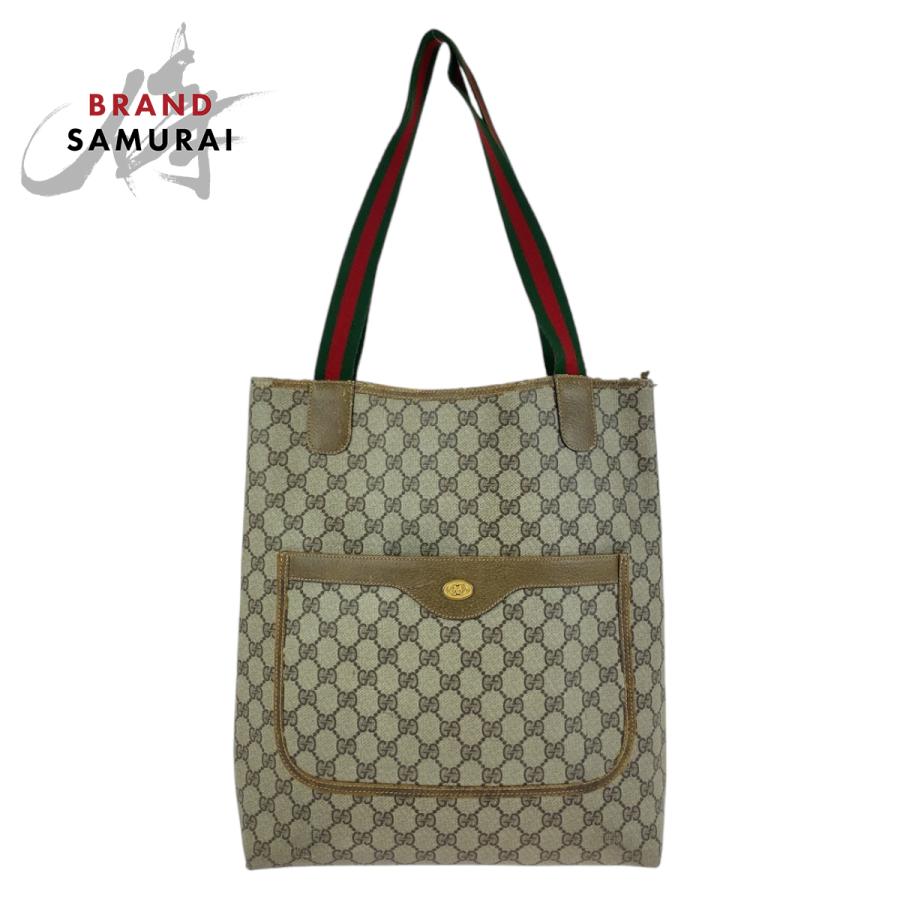 GUCCI オールドグッチ シェリーライン インターロッキング ブラウン 